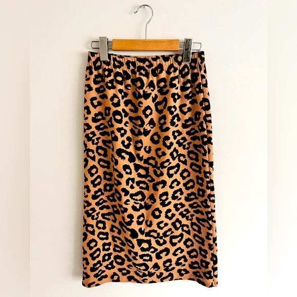 Cheeta Print Pencil Skirt size S/M - Picture 1 of 1